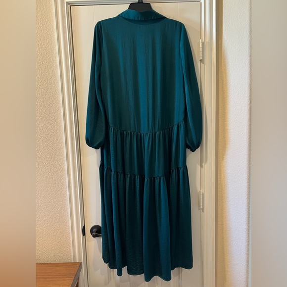 Tommy Hilfiger Women’s Size 6 Pine Green Midi Dress - Picture 2 of 3
